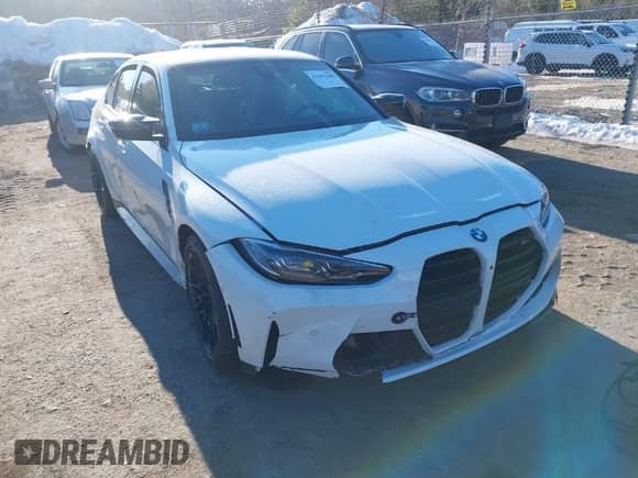 2024 BMW M3 Competition xDrive with VIN WBS43AY04RFT49362, listed as a IAAI auction lot 41691688 with Not provided miles and . Bid and sale history available at DreamBid. Image 1.