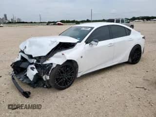 2021 Lexus IS 350 F Sport z VIN JTHGZ1B22M5039673, wystawiony jako Copart lot #62769805 z przebiegiem 71 385 mil mil oraz Szkoda całkowita • Salvage title. Historia ofert i sprzedaży dostępna na DreamBid. Obrazek 1.