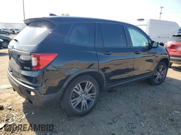 2020 Honda Passport EX-L with VIN 5FNYF8H59LB014274, listed as a Copart auction lot 80503195 with 44,814 mi miles and Clean title. Bid and sale history available at DreamBid. Image 3.