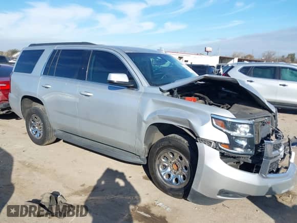 2019 Chevrolet Tahoe LS with VIN 1GNSCAKC6KR348081, listed as a IAAI auction lot 41409071 with 45,451 mi miles and . Bid and sale history available at DreamBid. Image 1.