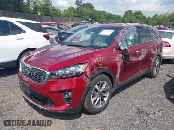 2019 Kia Sorento EX with VIN 5XYPHDA58KG468435, listed as a IAAI auction lot 42979342 with 72,746 mi miles and . Bid and sale history available at DreamBid. Image 2.