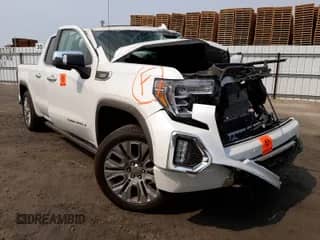 2021 GMC Sierra 1500 Denali z VIN 3GTU9FET8MG378713, wystawiony jako Copart lot #57685721 z przebiegiem Nie podano mil oraz Nie do naprawy • Non repairable. Historia ofert i sprzedaży dostępna na DreamBid. Obrazek 1.