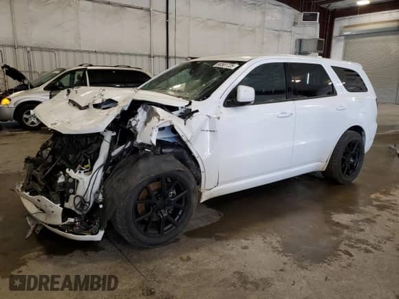 2022 Dodge Durango R/T with VIN 1C4SDJCT0NC223461, listed as a Copart auction lot 80561725 with 67,726 mi miles and Salvage title. Bid and sale history available at DreamBid. Image 1.