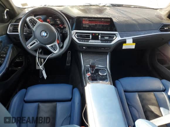 2022 BMW M3 Competition xDrive with VIN WBS43AY08NFM50916, listed as a Copart auction lot 48232735 with 17,994 mi miles and Salvage title. Bid and sale history available at DreamBid. Image 8.