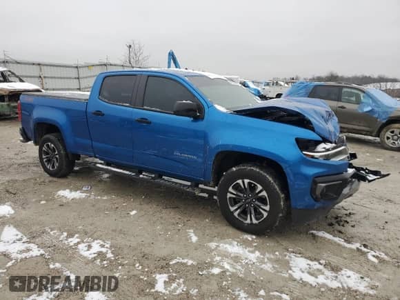 2021 Chevrolet Colorado 4WD Z71 with VIN 1GCGTDEN4M1258409, listed as a Copart auction lot 44793445 with 78,578 mi miles and Salvage title. Bid and sale history available at DreamBid. Image 4.