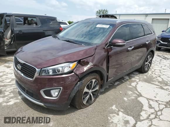 2018 Kia Sorento EX with VIN 5XYPHDA55JG356609, listed as a Copart auction lot 61663795 with 59,803 mi miles and Salvage title. Bid and sale history available at DreamBid. Image 1.