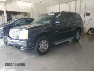 2005 Cadillac Escalade z VIN 1GYEK63N75R263044, wystawiony jako Copart lot #84252495 z przebiegiem 122 807 mil mil oraz Szkoda całkowita • Salvage title. Historia ofert i sprzedaży dostępna na DreamBid. Obrazek 1.