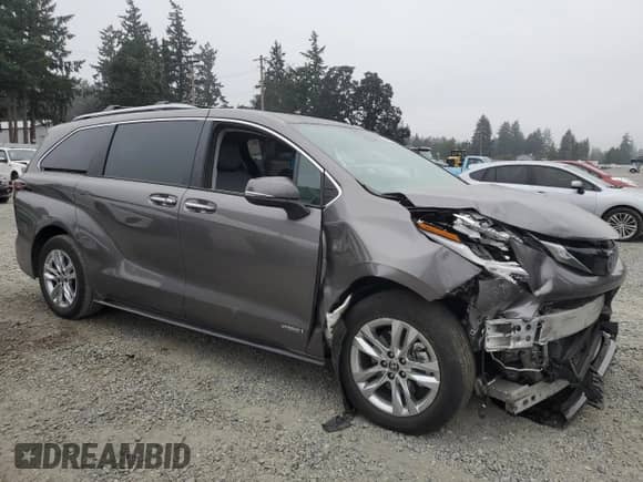 2021 Toyota Sienna Limited с VIN 5TDZSKFC6MS037085, выставлен на аукционе Copart как лот 80493675 с пробегом 41 861 миль миль и Списание • Salvage title. История ставок и продаж доступна на DreamBid. Изображение 4.