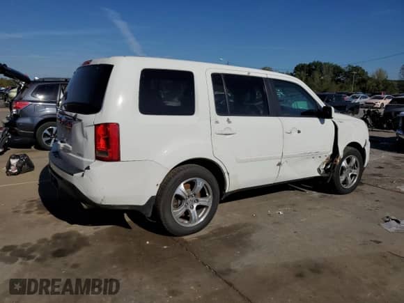 2013 Honda Pilot EX-L with VIN 5FNYF4H52DB044047, listed as a Copart auction lot 81427065 with 260,793 mi miles and Salvage title. Bid and sale history available at DreamBid. Image 3.
