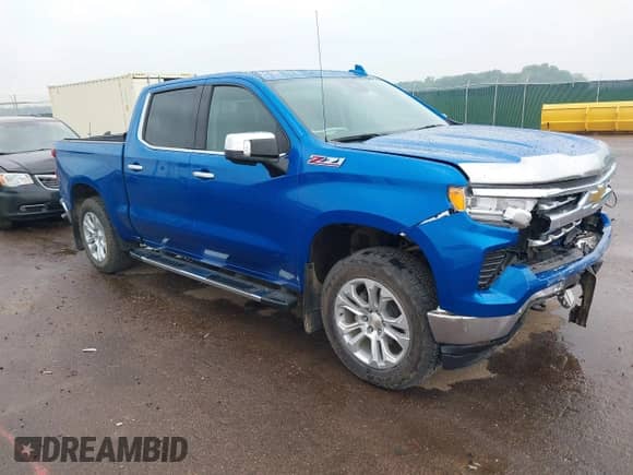 2023 Chevrolet Silverado 1500 LTZ with VIN 1GCUDGED7PZ175832, listed as a IAAI auction lot 42429301 with 13,891 mi miles and . Bid and sale history available at DreamBid. Image 1.