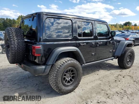 2023 Jeep Wrangler Rubicon z VIN 1C4HJXFN4PW636133, wystawiony jako Copart lot #75499614 z przebiegiem 13 252 mil mil oraz Szkoda całkowita • Salvage title. Historia ofert i sprzedaży dostępna na DreamBid. Obrazek 3.