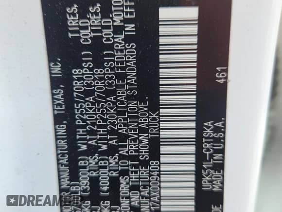 2010 Toyota Tundra with VIN 5TFRM5F17AX009408, listed as a Copart auction lot 89854185 with 137,897 mi miles and Salvage title. Bid and sale history available at DreamBid. Image 13.