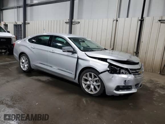 2019 Chevrolet Impala Premier with VIN 2G1105S33K9115265, listed as a Copart auction lot 64883965 with 93,530 mi miles and Salvage title. Bid and sale history available at DreamBid. Image 4.