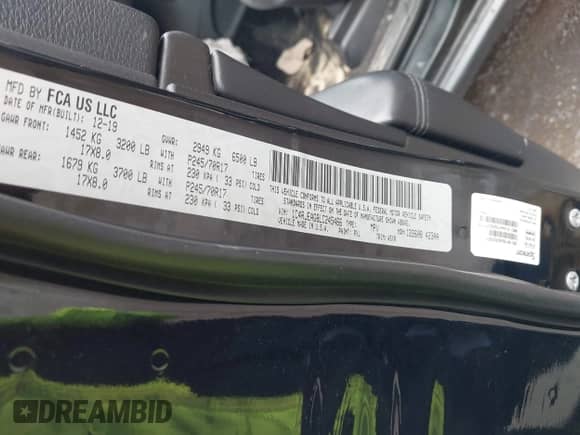 2020 Jeep Grand Cherokee Laredo E with VIN 1C4RJEAG8LC245466, listed as a IAAI auction lot 43428212 with 104,962 mi miles and . Bid and sale history available at DreamBid. Image 9.