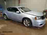 2013 Dodge Avenger SXT with VIN 1C3CDZCG1DN742743, listed as a Copart auction lot 87382345 with 85,315 mi miles and Salvage title. Bid and sale history available at DreamBid. Image 4.