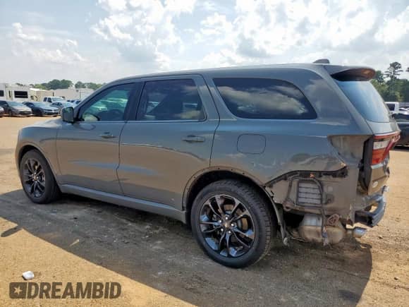 2021 Dodge Durango GT Plus with VIN 1C4RDHDG7MC749822, listed as a Copart auction lot 80264725 with 104,092 mi miles and Salvage title. Bid and sale history available at DreamBid. Image 2.