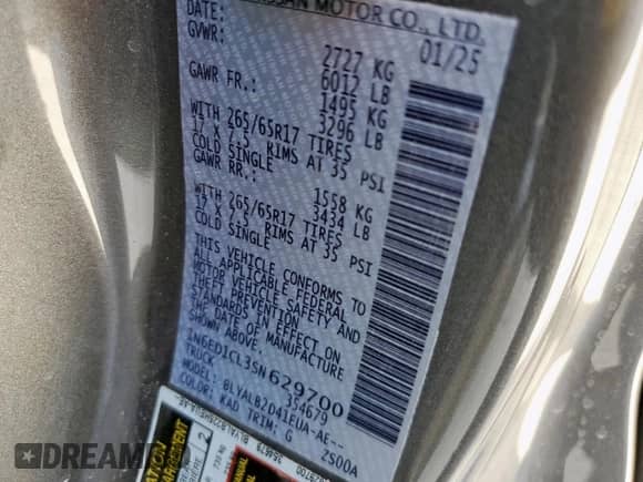 2025 Nissan Frontier S z VIN 1N6ED1CL3SN629700, wystawiony jako Copart lot #84782105 z przebiegiem 2 828 mil mil oraz Szkoda całkowita • Salvage title. Historia ofert i sprzedaży dostępna na DreamBid. Obrazek 12.