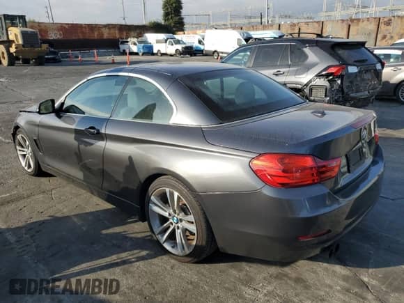 2017 BMW 4 Series 430i with VIN WBA4U7C56H5D42864, listed as a Copart auction lot 85533365 with 103,668 mi miles and Salvage title. Bid and sale history available at DreamBid. Image 2.