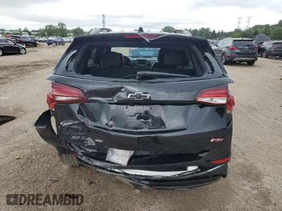 2022 Chevrolet Equinox RS with VIN 2GNAXWEV1N6152138, listed as a Copart auction lot 65270585 with 54,592 mi miles and Salvage title. Bid and sale history available at DreamBid. Image 6.