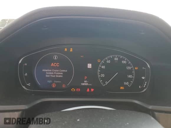 2019 Honda Accord EX-L with VIN 1HGCV1F50KA081409, listed as a Copart auction lot 80119625 with 108,989 mi miles and Salvage title. Bid and sale history available at DreamBid. Image 9.