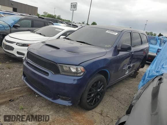 2015 Dodge Durango R/T with VIN 1C4SDJCT4FC874495, listed as a Copart auction lot 55884825 with 116,477 mi miles and Salvage title. Bid and sale history available at DreamBid. Image 1.