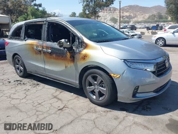 2021 Honda Odyssey EX с VIN 5FNRL6H52MB004785, выставлен на аукционе IAAI как лот 42670238 с пробегом 54 528 миль миль и . История ставок и продаж доступна на DreamBid. Изображение 1.