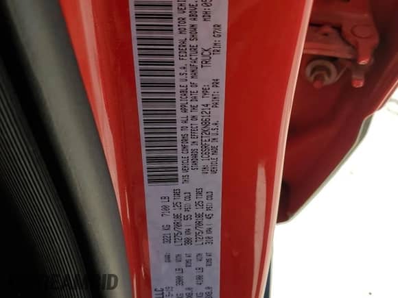 2019 Ram 1500 Rebel z VIN 1C6SRFET2KN861214, wystawiony jako Copart lot #54724445 z przebiegiem 102 610 mil mil oraz Szkoda całkowita • Salvage title. Historia ofert i sprzedaży dostępna na DreamBid. Obrazek 12.
