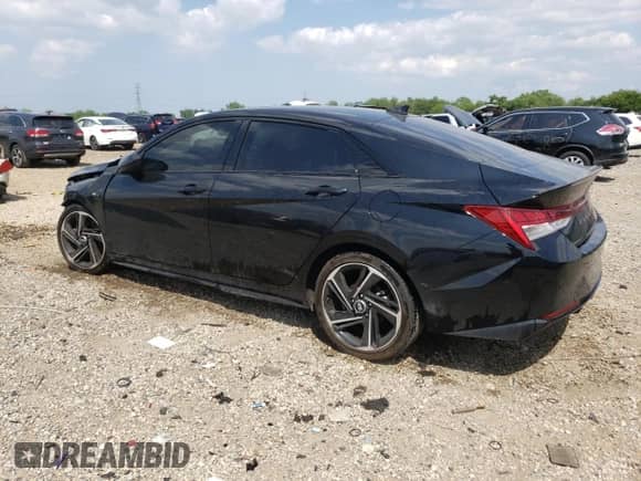 2023 Hyundai Elantra N Line z VIN KMHLR4AF6PU421104, wystawiony jako Copart lot #67442535 z przebiegiem 26 241 mil mil oraz Szkoda całkowita • Salvage title. Historia ofert i sprzedaży dostępna na DreamBid. Obrazek 2.