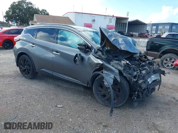 2018 Nissan Murano SV z VIN 5N1AZ2MG6JN114176, wystawiony jako IAAI lot #43353238 z przebiegiem 156 448 mil mil oraz . Historia ofert i sprzedaży dostępna na DreamBid. Obrazek 1.