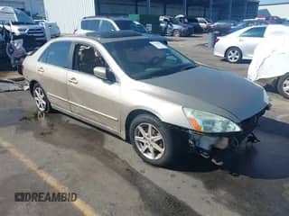 2003 Honda Accord EX z VIN 1HGCM66553A095355, wystawiony jako IAAI lot #43204042 z przebiegiem 118 583 mil mil oraz . Historia ofert i sprzedaży dostępna na DreamBid. Obrazek 1.