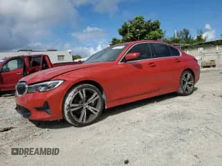 2020 BMW 3 Series 330i with VIN 3MW5R1J04L8B25901, listed as a Copart auction lot 85335165 with 56,640 mi miles and Salvage title. Bid and sale history available at DreamBid. Image 1.