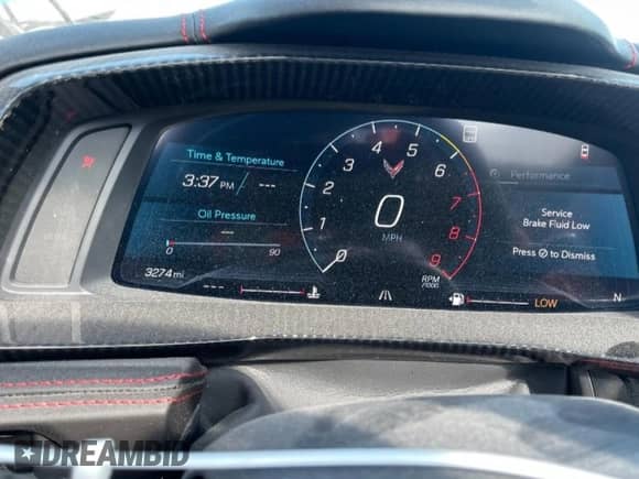 2023 Chevrolet Corvette 3LZ с VIN 1G1YF3D38P5603064, выставлен на аукционе Copart как лот 44705965 с пробегом 3 274 миль миль и Списание • Salvage title. История ставок и продаж доступна на DreamBid. Изображение 9.