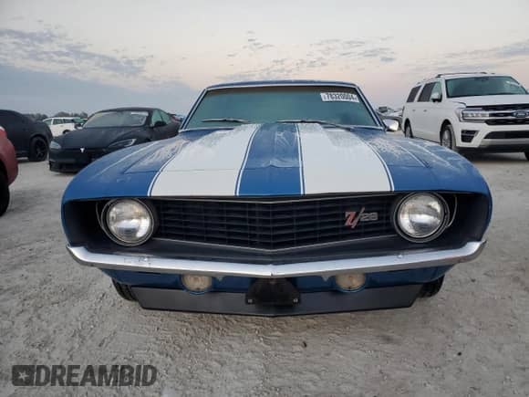 1969 Chevrolet Camaro с VIN 124379N688573, выставлен на аукционе Copart как лот 78320004 с пробегом 83 507 миль миль и Списание • Salvage title. История ставок и продаж доступна на DreamBid. Изображение 5.