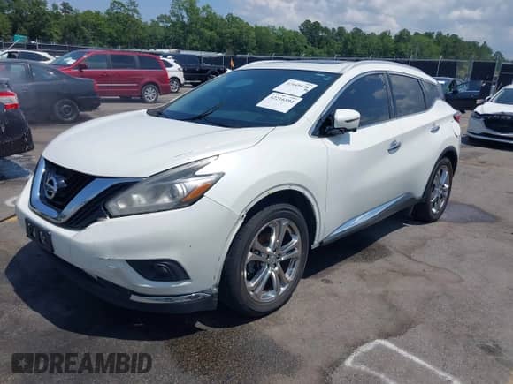 2017 Nissan Murano Platinum with VIN 5N1AZ2MH8HN119348, listed as a IAAI auction lot 42449478 with 108,132 mi miles and . Bid and sale history available at DreamBid. Image 17.