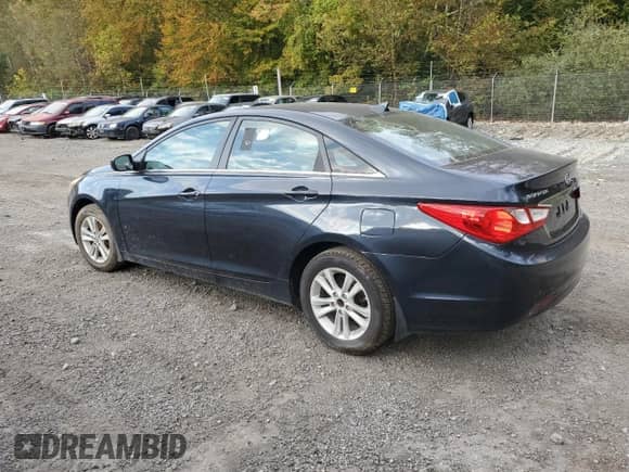 2013 Hyundai Sonata GLS with VIN 5NPEB4AC6DH575423, listed as a Copart auction lot 87028235 with Not provided miles and Salvage title. Bid and sale history available at DreamBid. Image 2.