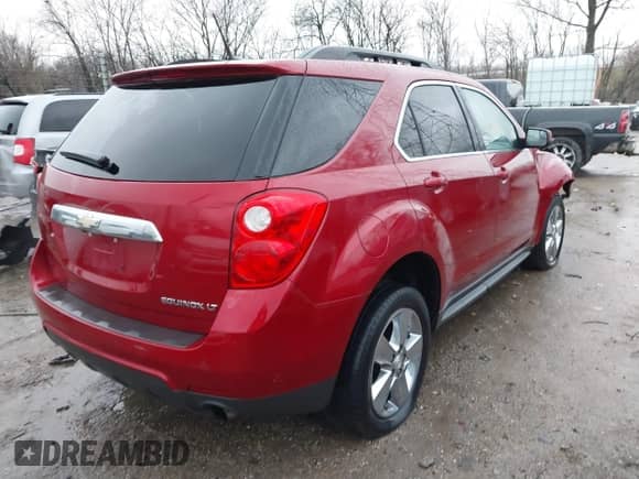 2013 Chevrolet Equinox LT with VIN 2GNFLPE32D6353776, listed as a IAAI auction lot 41203139 with 161,944 mi miles and . Bid and sale history available at DreamBid. Image 4.