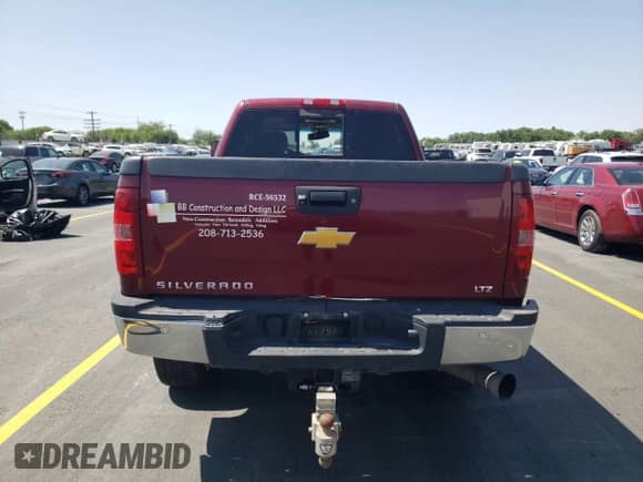 2014 Chevrolet Silverado 2500HD LTZ with VIN 1GC1KYE87EF186605, listed as a Copart auction lot 59003555 with 188,059 mi miles and Salvage title. Bid and sale history available at DreamBid. Image 6.
