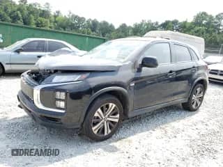 2020 Mitsubishi Outlander ES with VIN JA4AP3AU9LU021973, listed as a Copart auction lot 62127365 with 76,733 mi miles and Salvage title. Bid and sale history available at DreamBid. Image 1.