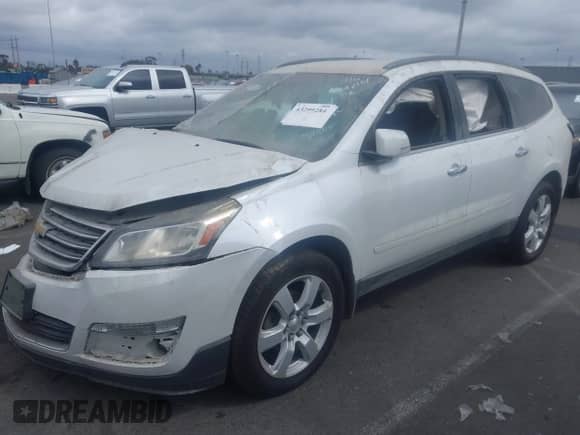 2017 Chevrolet Traverse LT z VIN 1GNKRGKD2HJ187505, wystawiony jako IAAI lot #43299284 z przebiegiem 80 256 mil mil oraz . Historia ofert i sprzedaży dostępna na DreamBid. Obrazek 2.