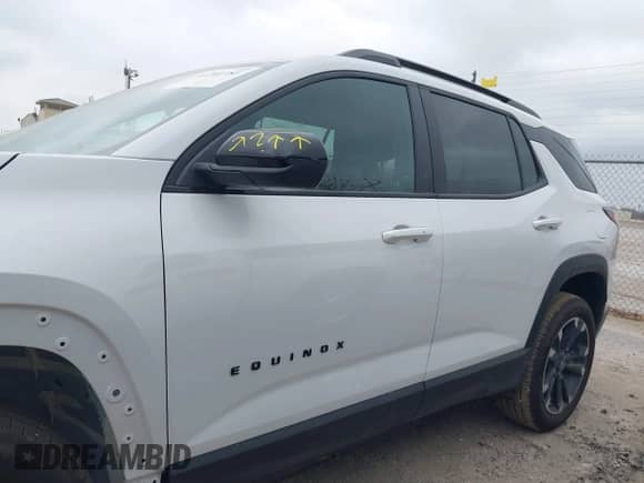 2025 Chevrolet Equinox FWD RS with VIN 3GNAXLEG5SL215460, listed as a IAAI auction lot 41701781 with 4,274 mi miles and . Bid and sale history available at DreamBid. Image 15.