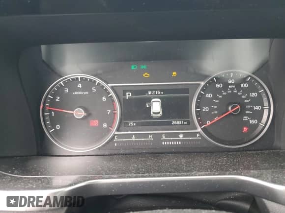 2023 Kia Sorento LX with VIN 5XYRGDLCXPG220136, listed as a Copart auction lot 62845115 with 26,831 mi miles and Salvage title. Bid and sale history available at DreamBid. Image 9.