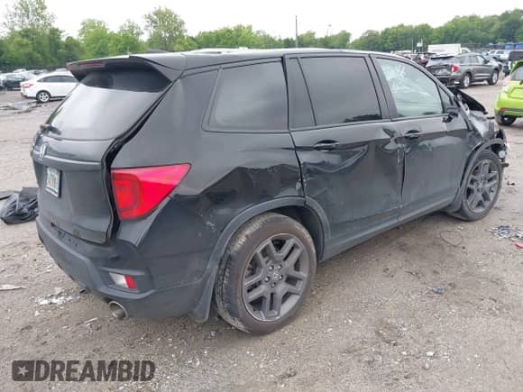 2022 Honda Passport EX-L с VIN 5FNYF7H53NB003316, выставлен на аукционе IAAI как лот 42376933 с пробегом 24 842 миль миль и . История ставок и продаж доступна на DreamBid. Изображение 4.