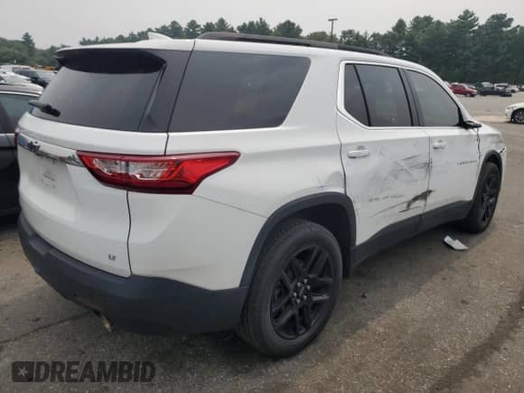 2020 Chevrolet Traverse LT Cloth with VIN 1GNEVGKW5LJ258649, listed as a Copart auction lot 67354415 with 107,672 mi miles and Salvage title. Bid and sale history available at DreamBid. Image 3.
