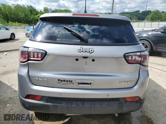 2017 Jeep Compass Sport with VIN 3C4NJDAB7HT656026, listed as a Copart auction lot 57790745 with Not provided miles and Non repairable. Bid and sale history available at DreamBid. Image 6.