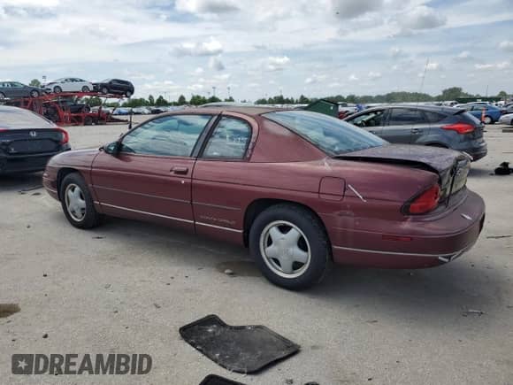 1999 Chevrolet Monte Carlo LS z VIN 2G1WW12M1X9225597, wystawiony jako Copart lot #61053435 z przebiegiem 161 466 mil mil oraz Szkoda całkowita • Salvage title. Historia ofert i sprzedaży dostępna na DreamBid. Obrazek 2.