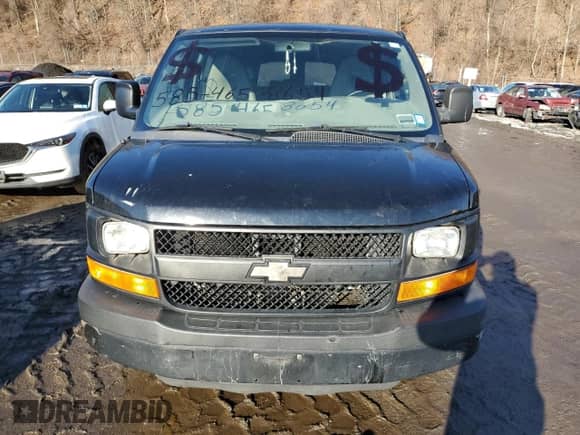 2012 Chevrolet Express Passenger 1LS z VIN 1GAZGZFA8C1191908, wystawiony jako Copart lot #46998515 z przebiegiem 220 513 mil mil oraz Czysty tytuł • Clean title. Historia ofert i sprzedaży dostępna na DreamBid. Obrazek 5.