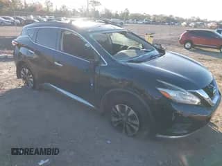 2015 Nissan Murano SL with VIN 5N1AZ2MH9FN273080, listed as a IAAI auction lot 41294316 with 104,236 mi miles and . Bid and sale history available at DreamBid. Image 1.