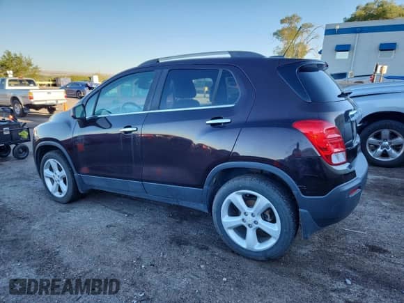 2016 Chevrolet Trax LTZ with VIN KL7CJRSB7GB603682, listed as a Copart auction lot 80841905 with 75,247 mi miles and Clean title. Bid and sale history available at DreamBid. Image 2.