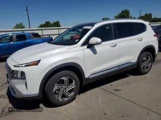 2022 Hyundai Santa Fe SEL z VIN 5NMS3DAJ4NH455312, wystawiony jako Copart lot #61632315 z przebiegiem 51 740 mil mil oraz Szkoda całkowita • Salvage title. Historia ofert i sprzedaży dostępna na DreamBid. Obrazek 1.