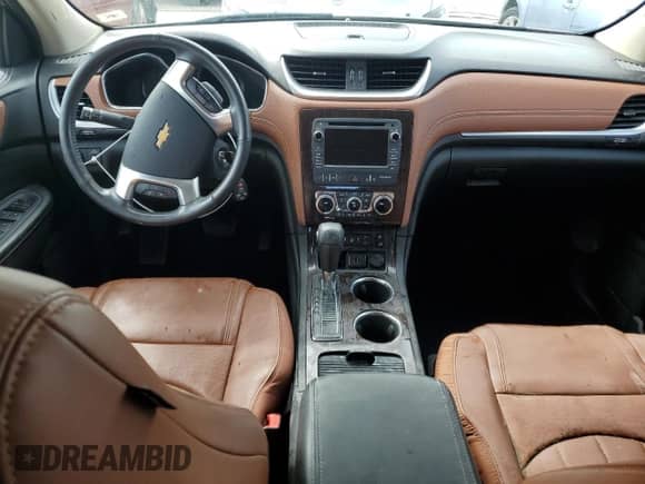 2015 Chevrolet Traverse LTZ с VIN 1GNKRJKD0FJ205512, выставлен на аукционе Copart как лот 74924384 с пробегом Не указан миль и На запчасти • Non repairable. История ставок и продаж доступна на DreamBid. Изображение 8.